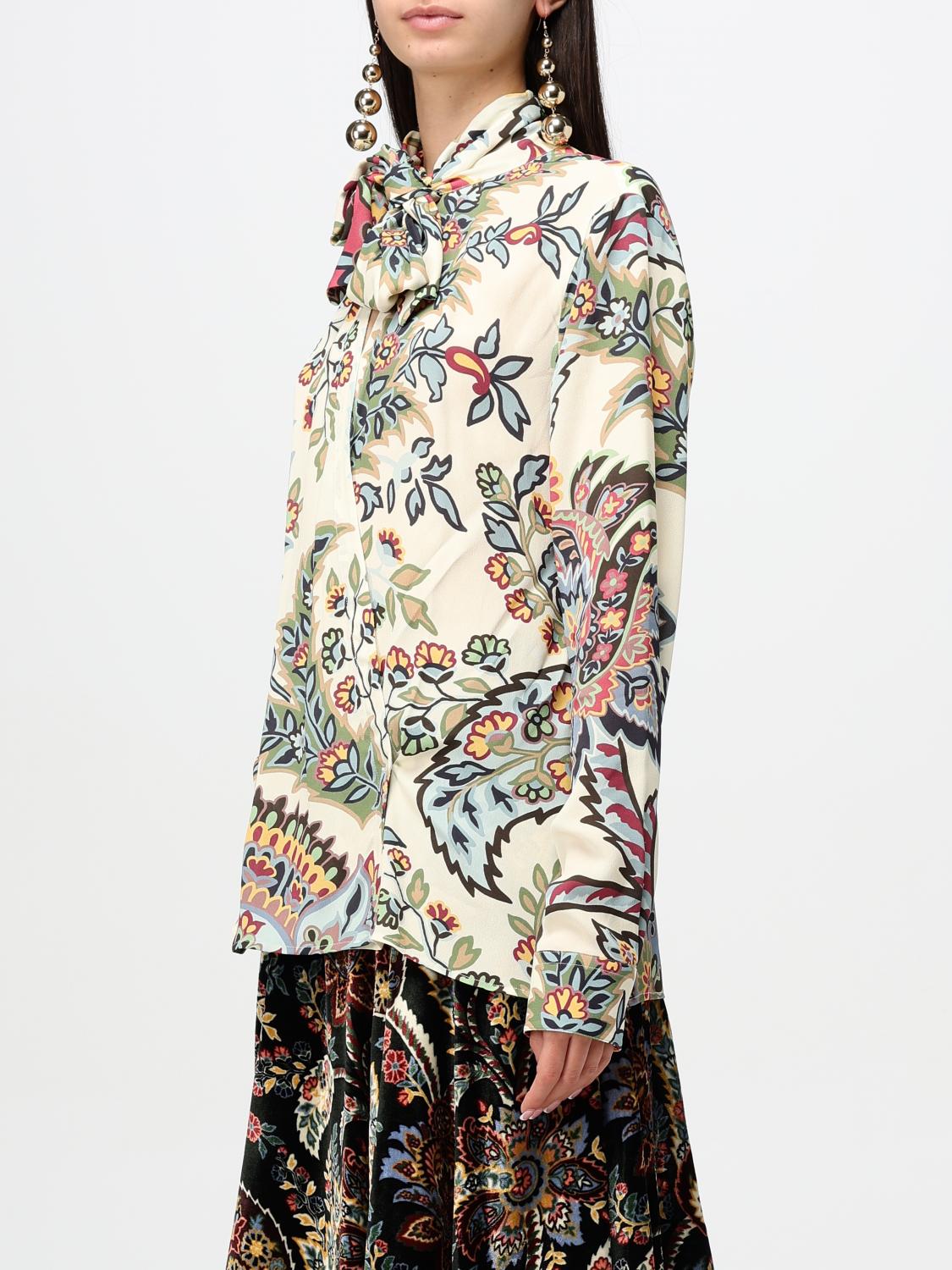 ETRO SHIRT: Shirt woman Etro, Beige - Img 4