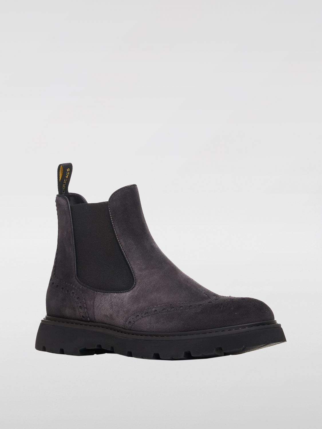 DOUCAL'S BOOT: Suede Ankle Boots with Brogue Detail Doucal's, Grey - Img 2