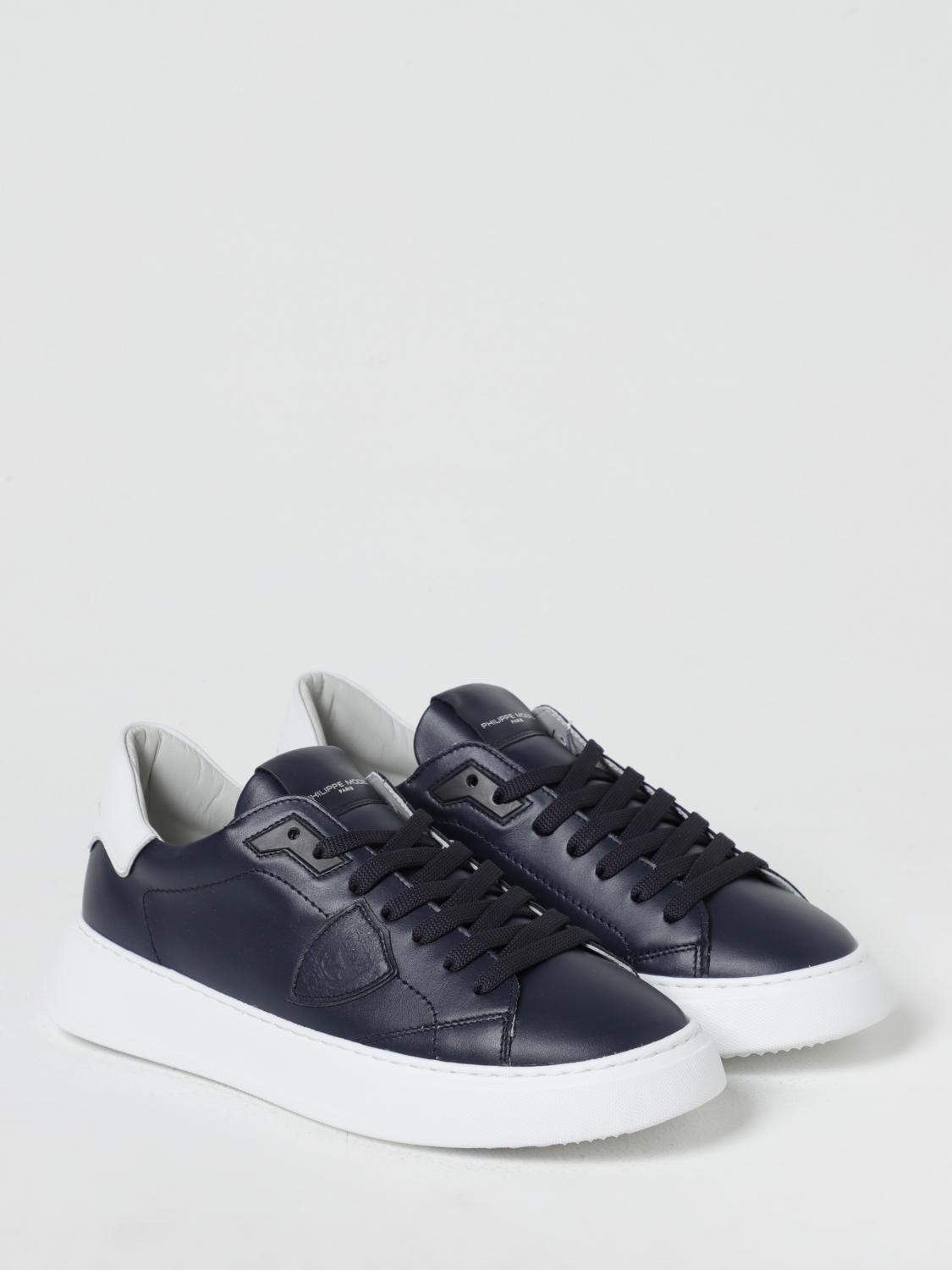 PHILIPPE MODEL SNEAKERS: Sneakers men Philippe Model, Blue - Img 2