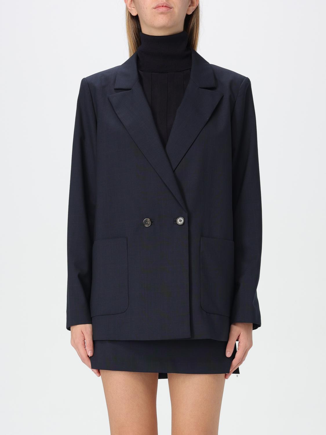 A.P.C. AMERICANA: Chaqueta mujer A.P.C., Azul Oscuro - Img 1