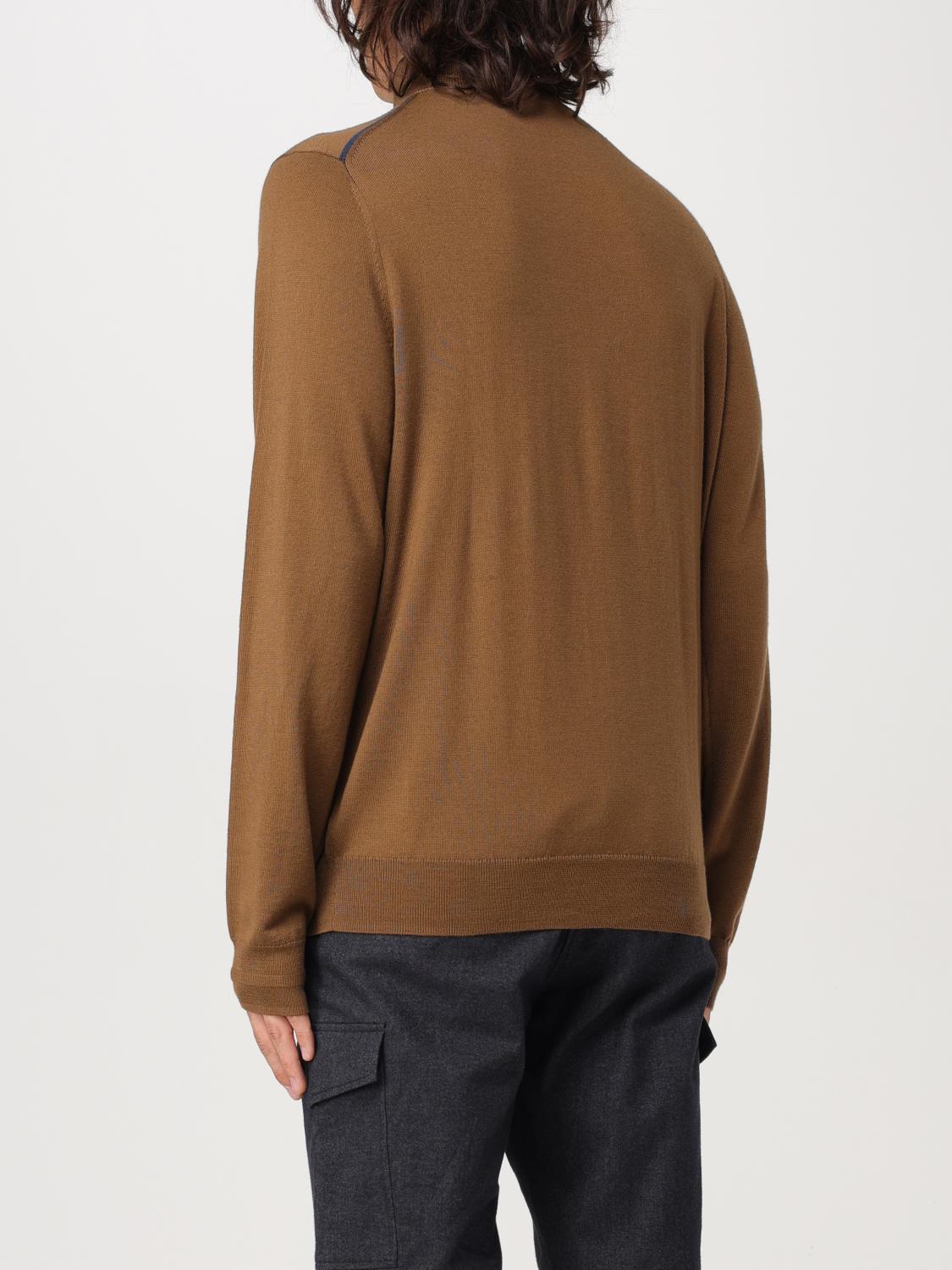 PS PAUL SMITH MAGLIA: Pullover PS Paul Smith in lana Merino , Marrone - Img 2