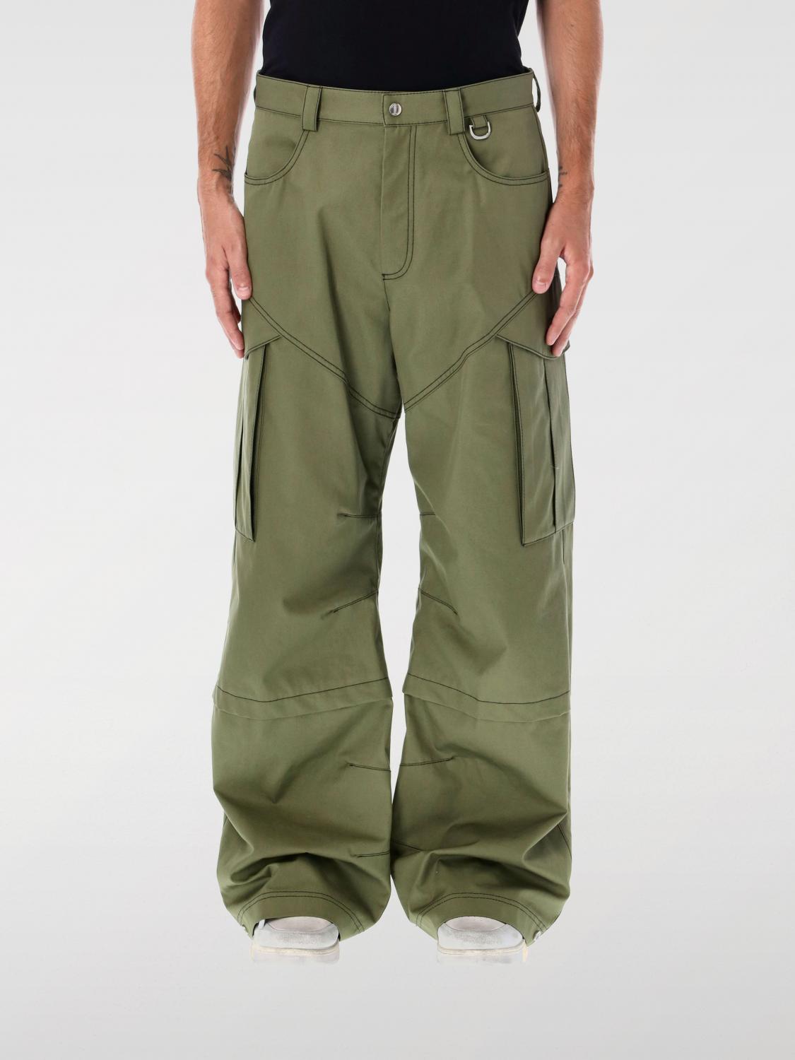 OFF-WHITE PANTS: Pants men Off-white, Military - Img 1