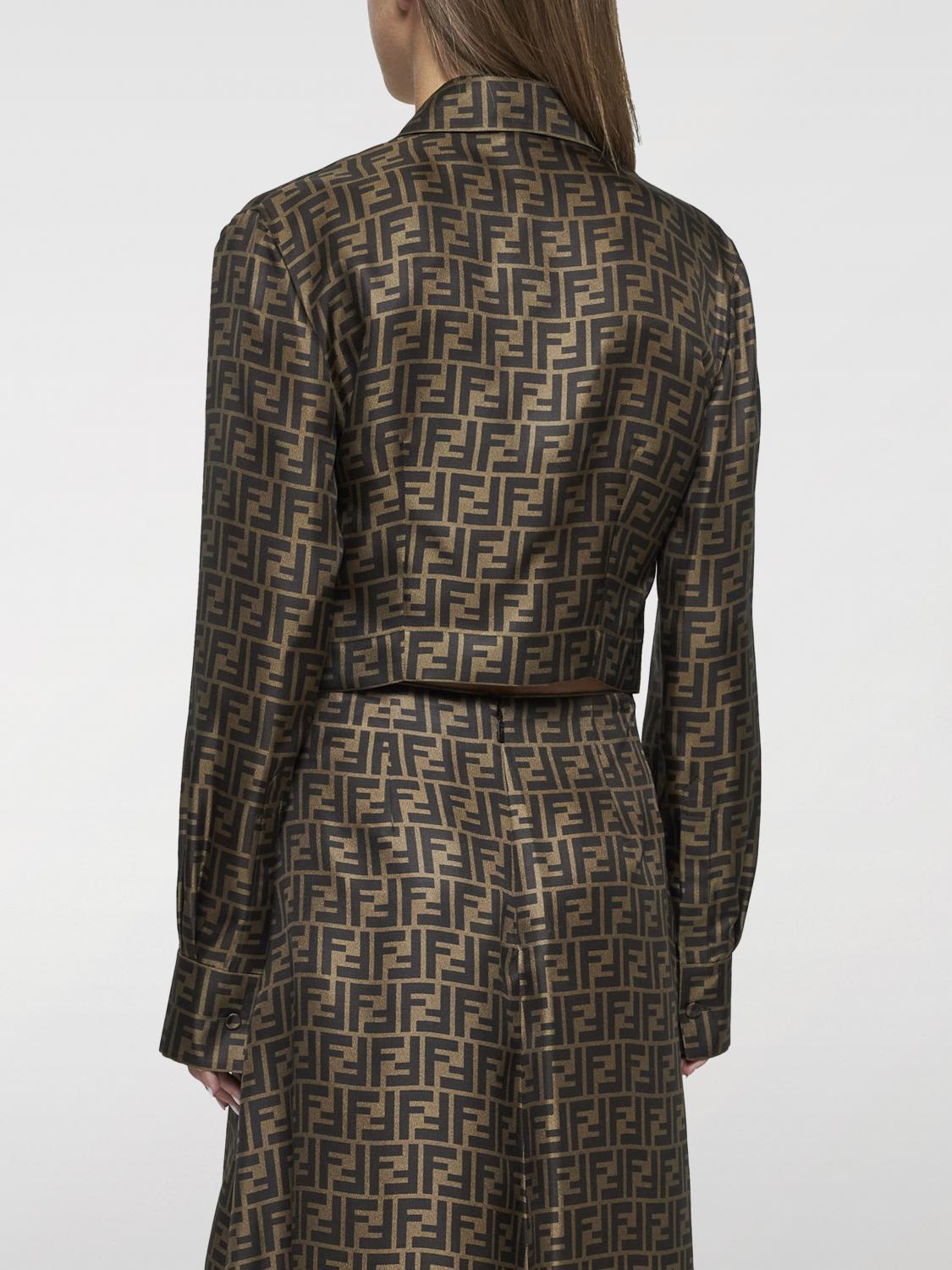 FENDI: Shirt woman - Brown | Fendi shirt FS8210A8G3 online