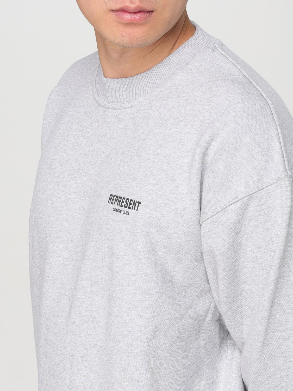 REPRESENT SWEATSHIRT: Sweatshirt men Represent, Grey - Img 3