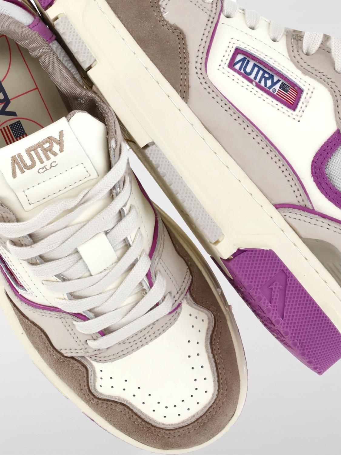 AUTRY SNEAKERS: Sneakers CLC Autry in pelle e mesh , Fuxia - Img 4