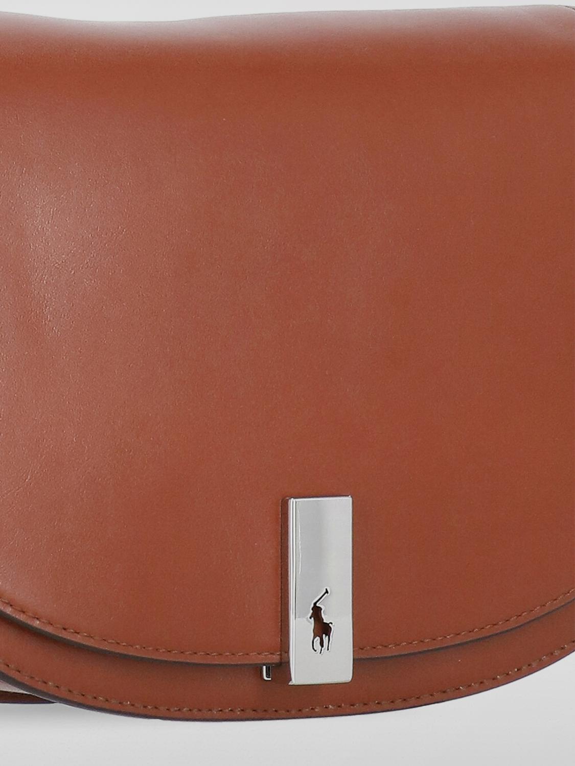 POLO RALPH LAUREN SCHULTERTASCHE: Schultertasche damen Polo Ralph Lauren, Braun - Img 5