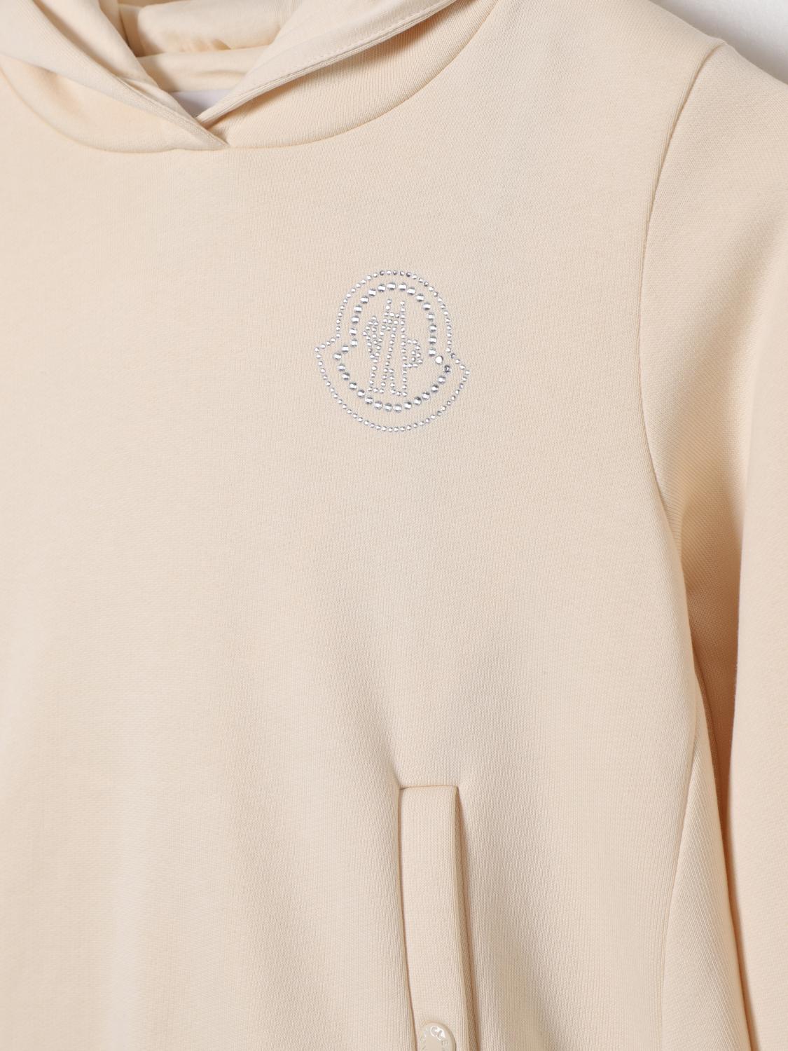 MONCLER KLEID: Kleid kinder Moncler, Yellow Cream - Img 3