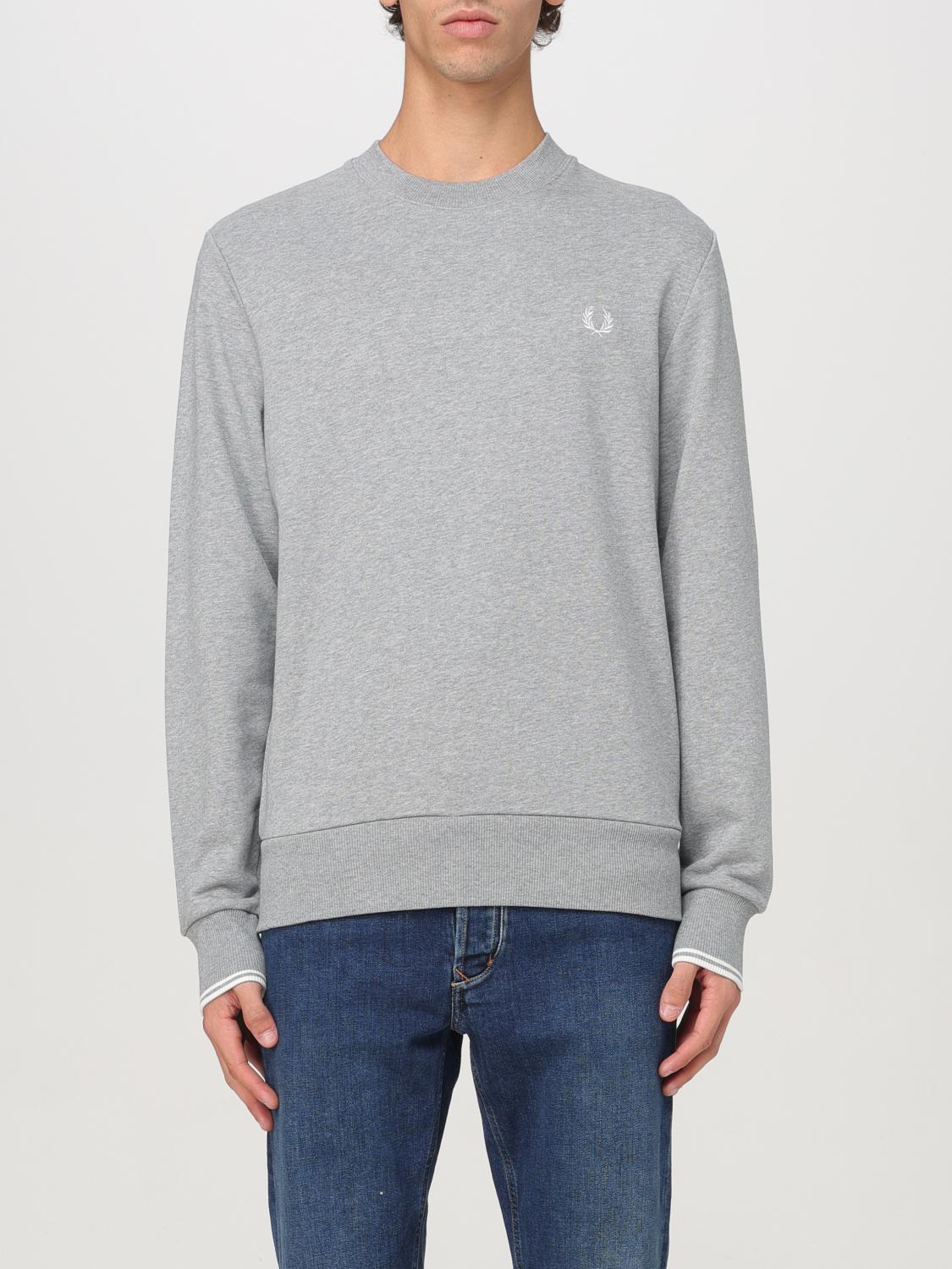 FRED PERRY SWEATSHIRT: Sweatshirt men Fred Perry, Grey - Img 1