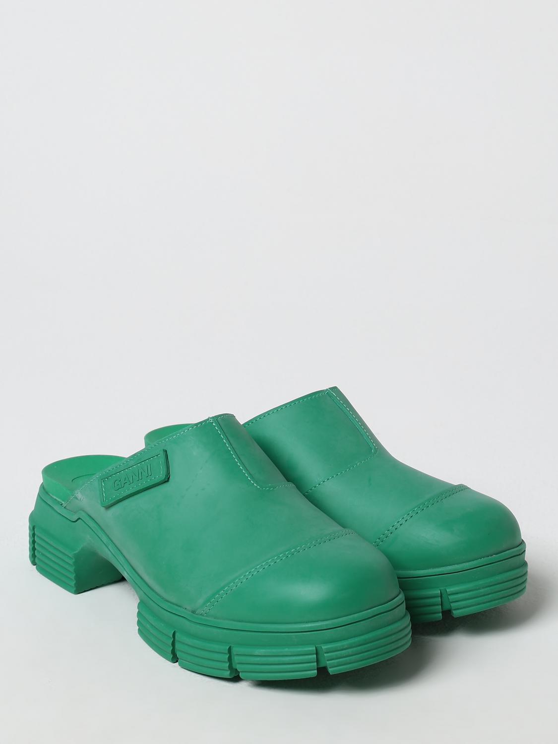 GANNI FLAT SHOES: Shoes woman Ganni, Green - Img 2