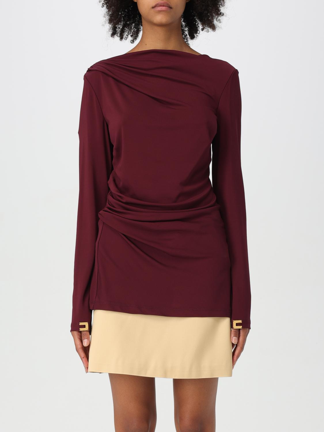 ELISABETTA FRANCHI TOP: Sweater woman Elisabetta Franchi, Burgundy - Img 1