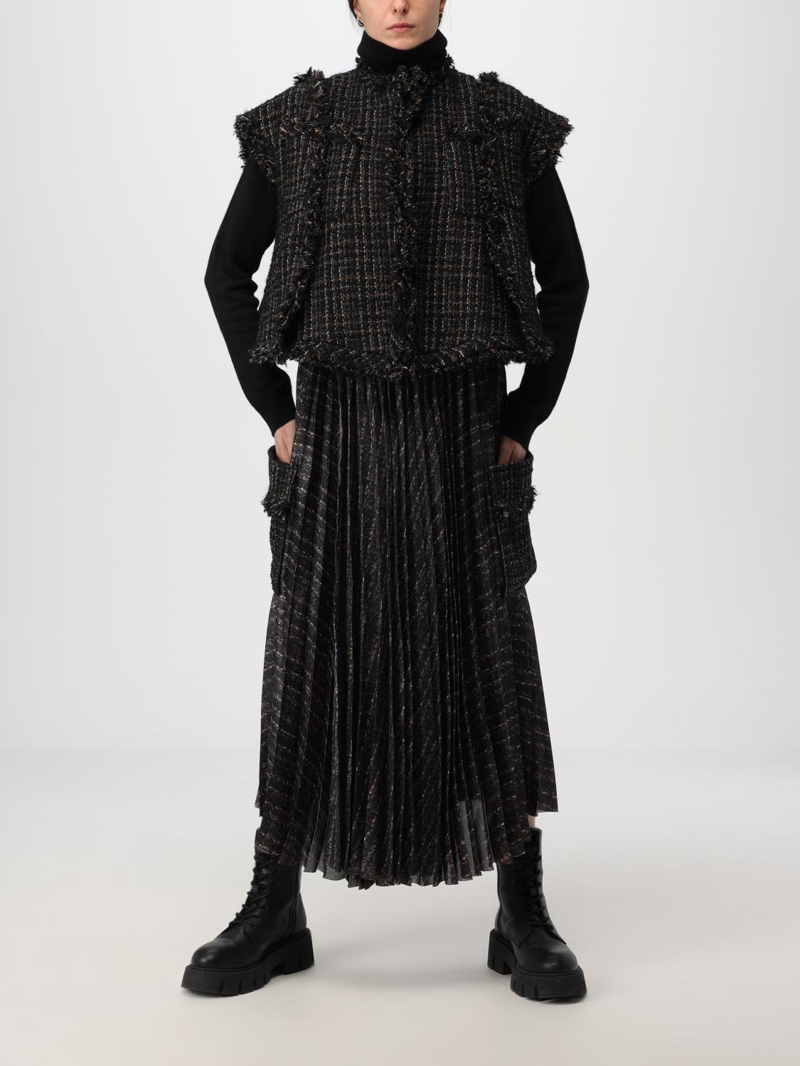 SACAI JUPE: Jupe femme Sacai, Noir - Img 2