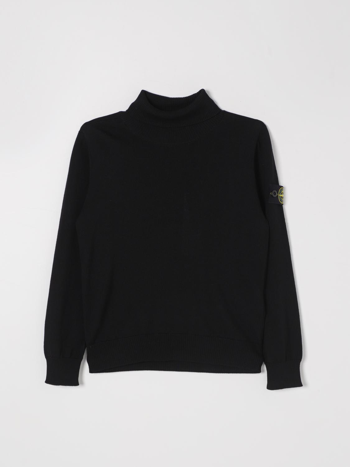 STONE ISLAND JUNIOR SWEATER: Sweater kids Stone Island Junior, Black - Img 1