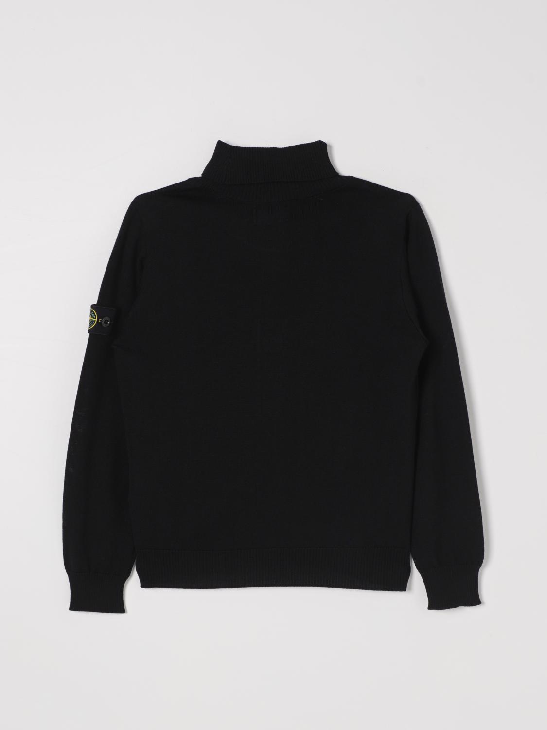 STONE ISLAND JUNIOR SWEATER: Sweater kids Stone Island Junior, Black - Img 2