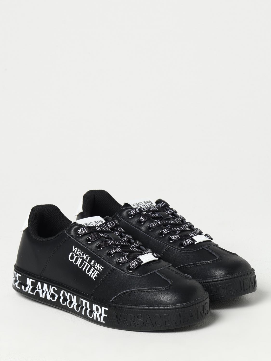 Versace Jeans Couture Outlet: Sneakers men - Black | Versace