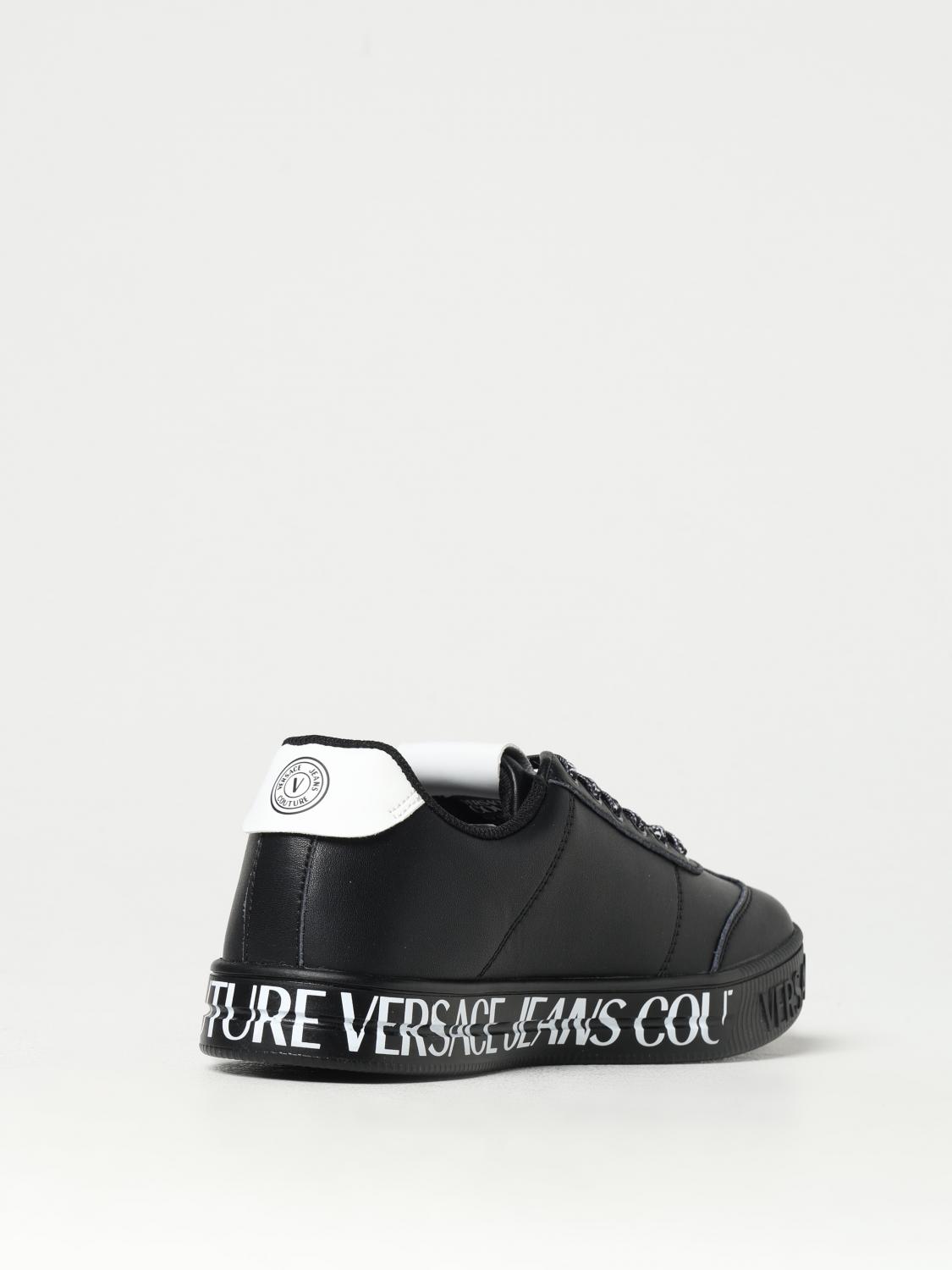 Versace Jeans Couture Outlet: Sneakers men - Black | Versace