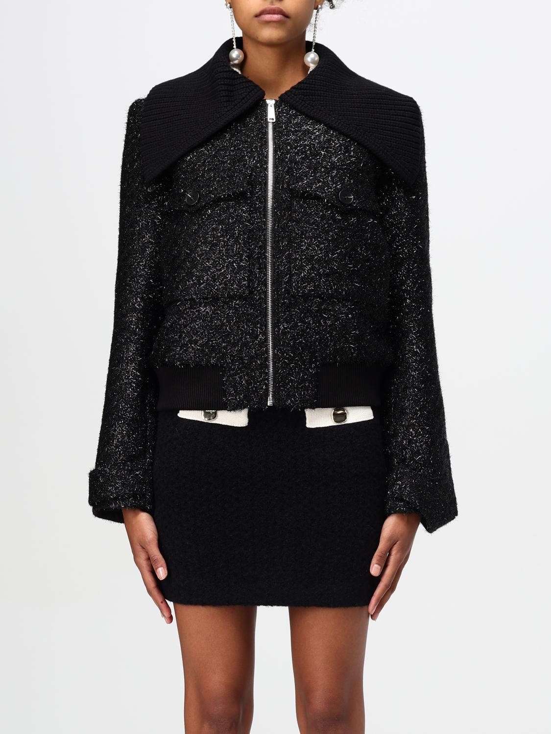 SELF-PORTRAIT JACKET: Jacket woman Self-portrait, Black - Img 1