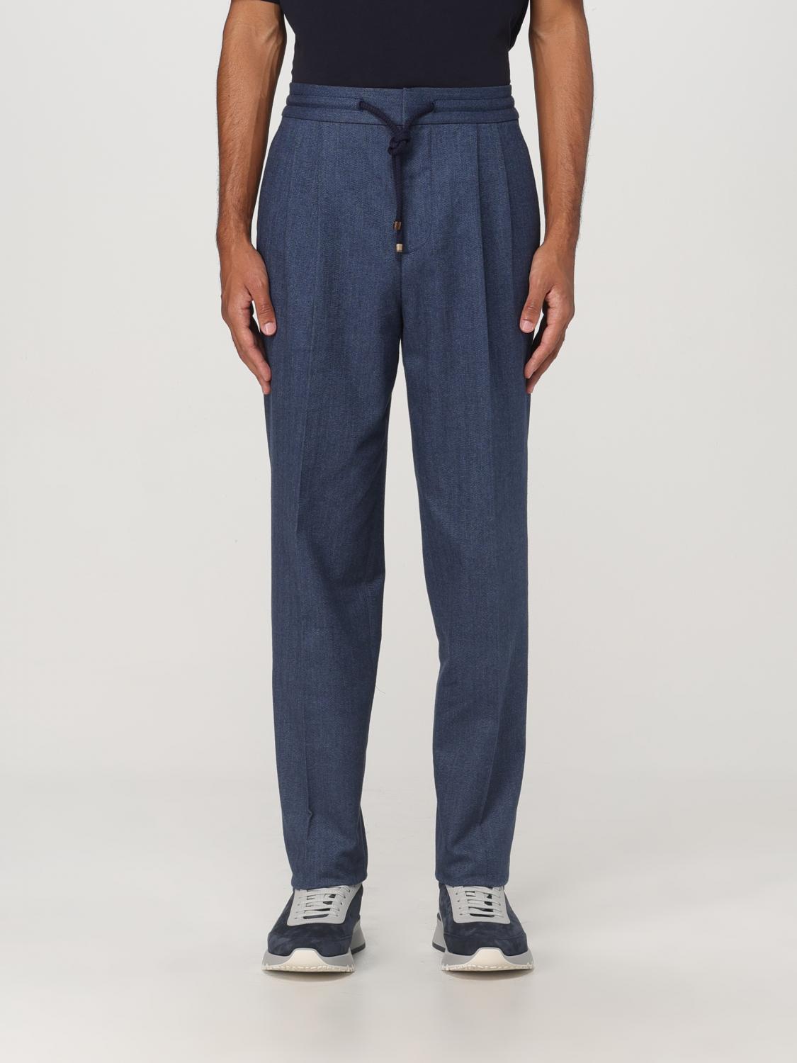 Brunello Cucinelli パンツ メンズ - ブルー | ME264E1710 | GIGLIO.COM