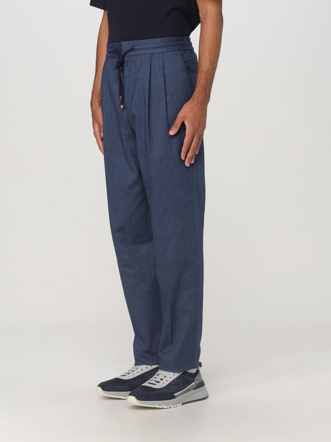 Brunello Cucinelli パンツ メンズ - ブルー | ME264E1710 | GIGLIO.COM