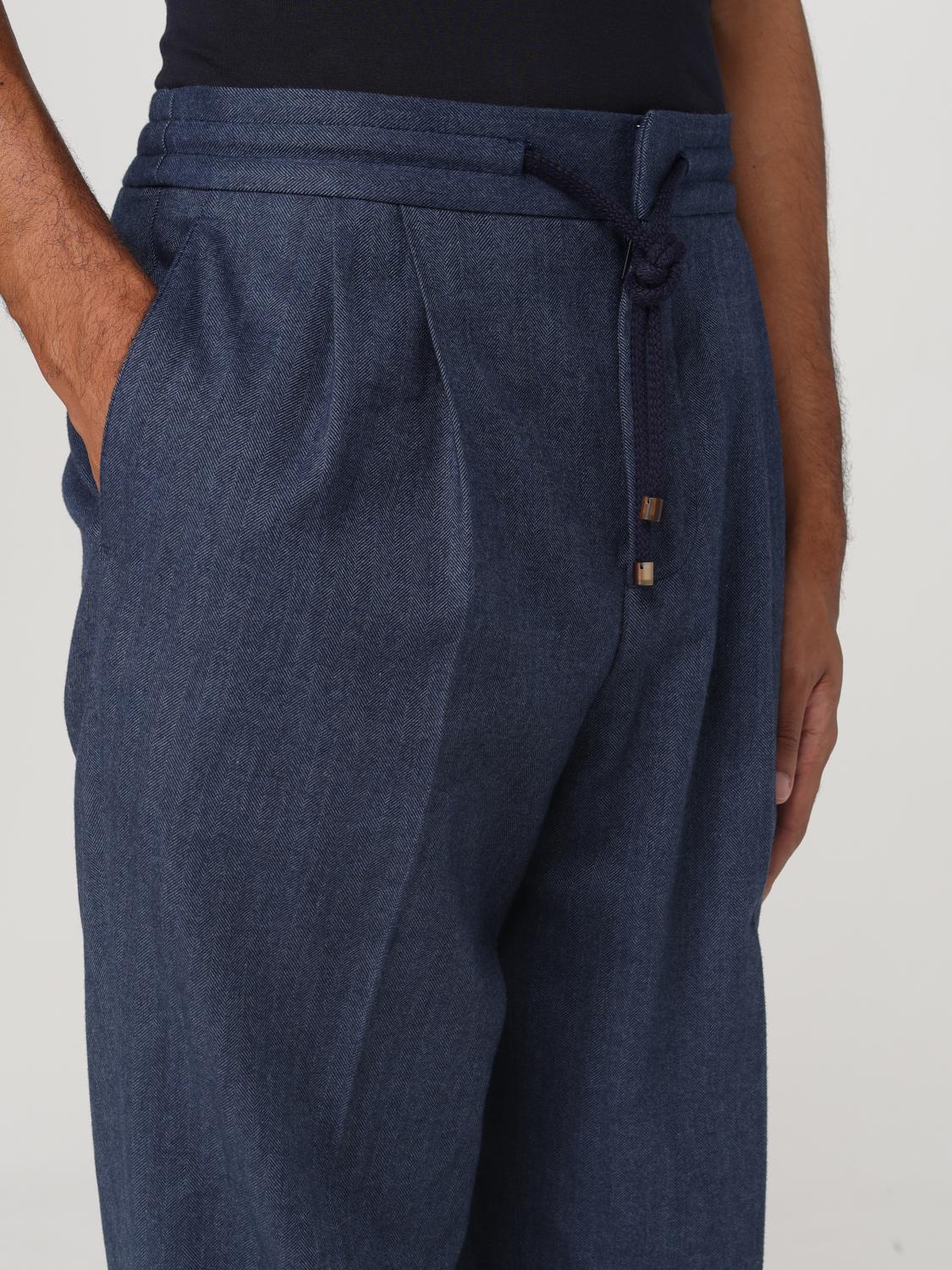 Brunello Cucinelli パンツ メンズ - ブルー | ME264E1710 | GIGLIO.COM