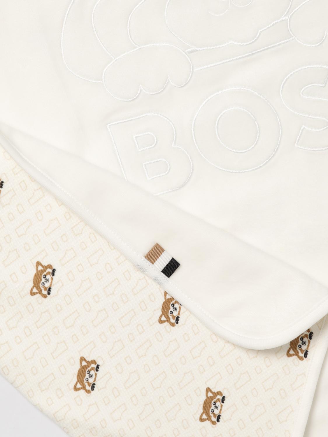 BOSS BLANKET: Scarf newborn kids Boss, White - Img 2