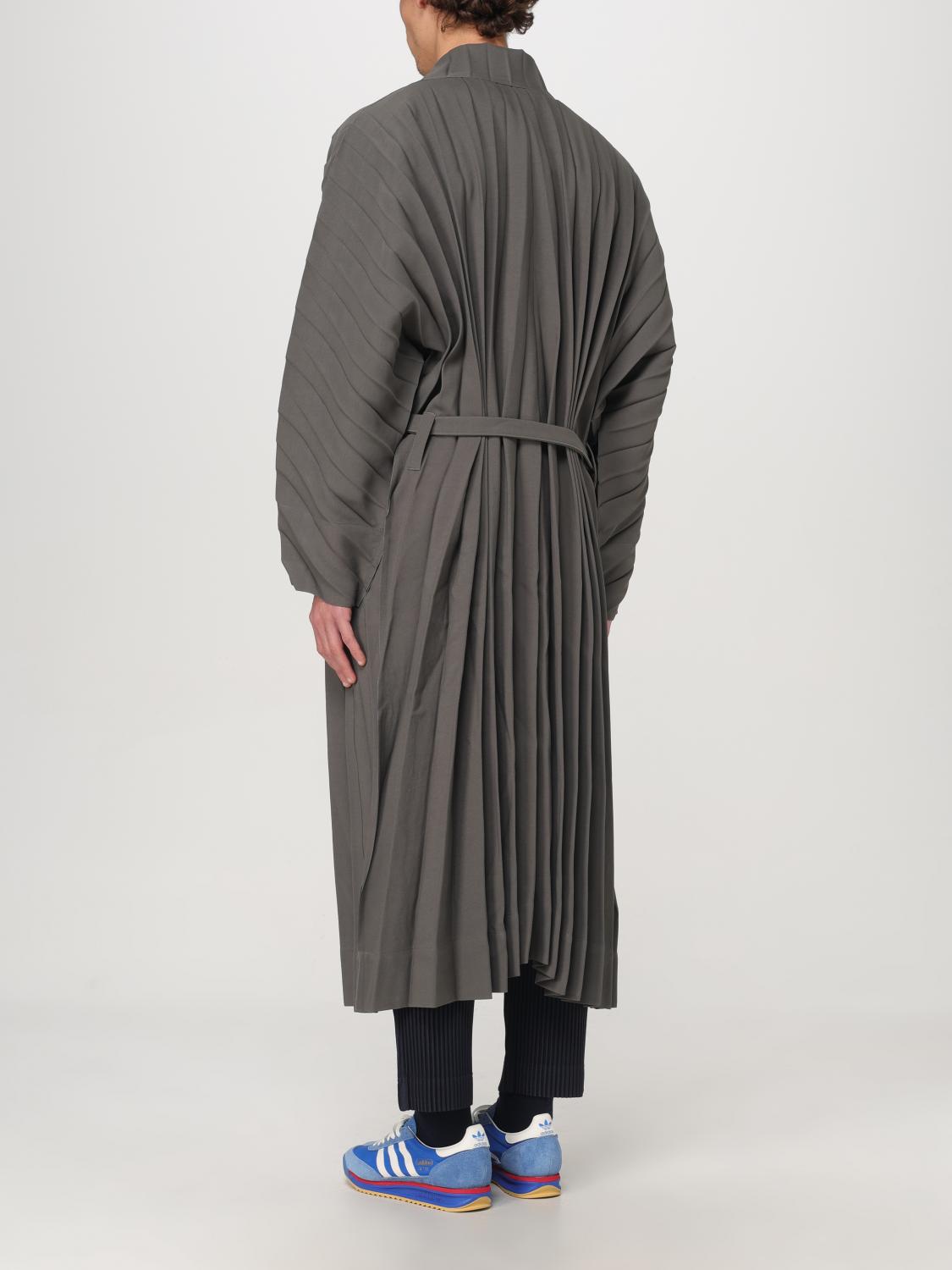 HOMME PLISSE' ISSEY MIYAKE TRENCH COAT: Homme Plisse' Issey Miyake men's trench coat, Black - Img 3