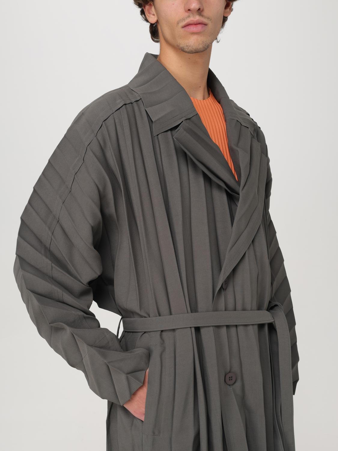 HOMME PLISSE' ISSEY MIYAKE TRENCH COAT: Homme Plisse' Issey Miyake men's trench coat, Black - Img 5