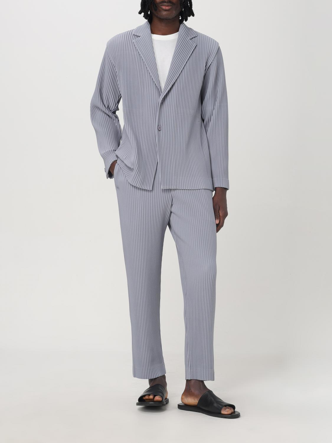 HOMME PLISSE' ISSEY MIYAKE AMERICANA: Americana hombre Homme Plisse' Issey Miyake, Gris - Img 2