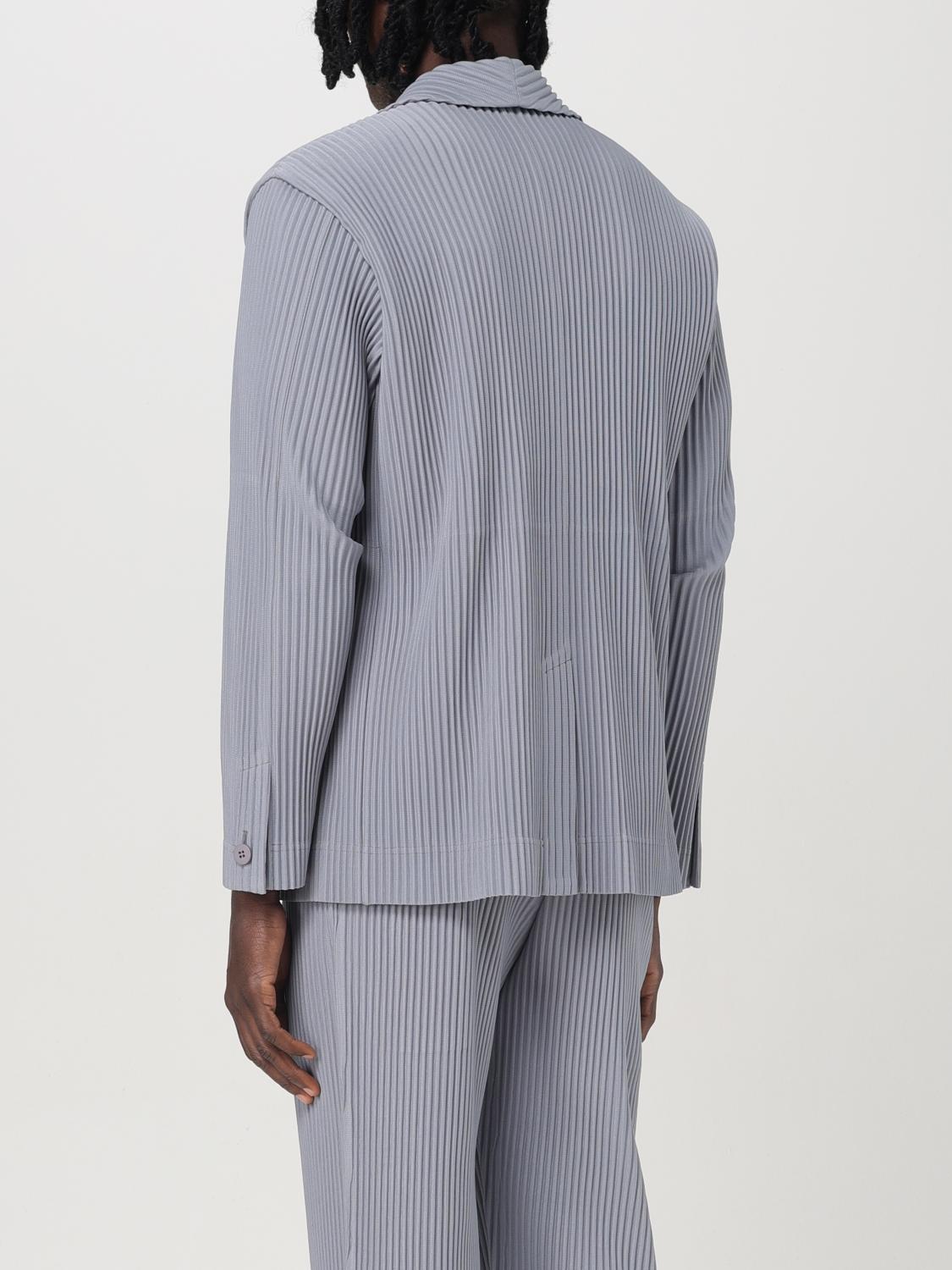 HOMME PLISSE' ISSEY MIYAKE AMERICANA: Americana hombre Homme Plisse' Issey Miyake, Gris - Img 3