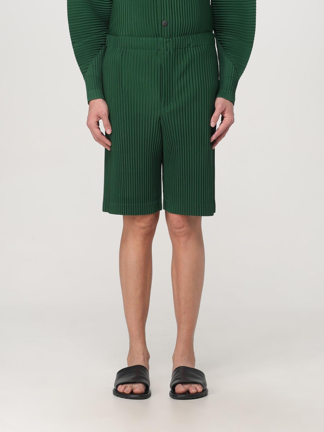 HOMME PLISSE' ISSEY MIYAKE SHORT: Pants men Homme Plisse' Issey Miyake, Green - Img 1