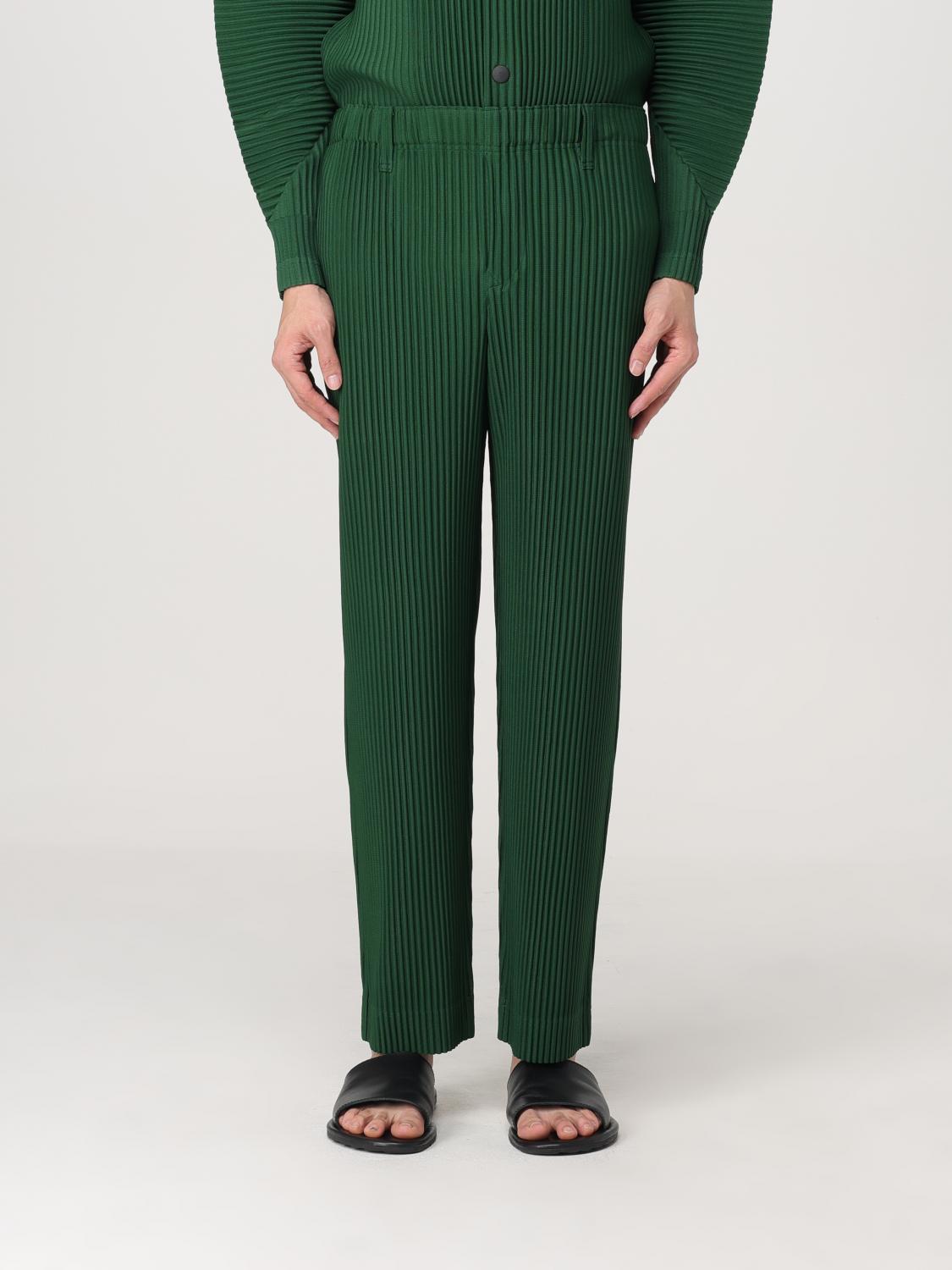 HOMME PLISSE' ISSEY MIYAKE PANTS: Pants men Homme Plisse' Issey Miyake, Green - Img 1