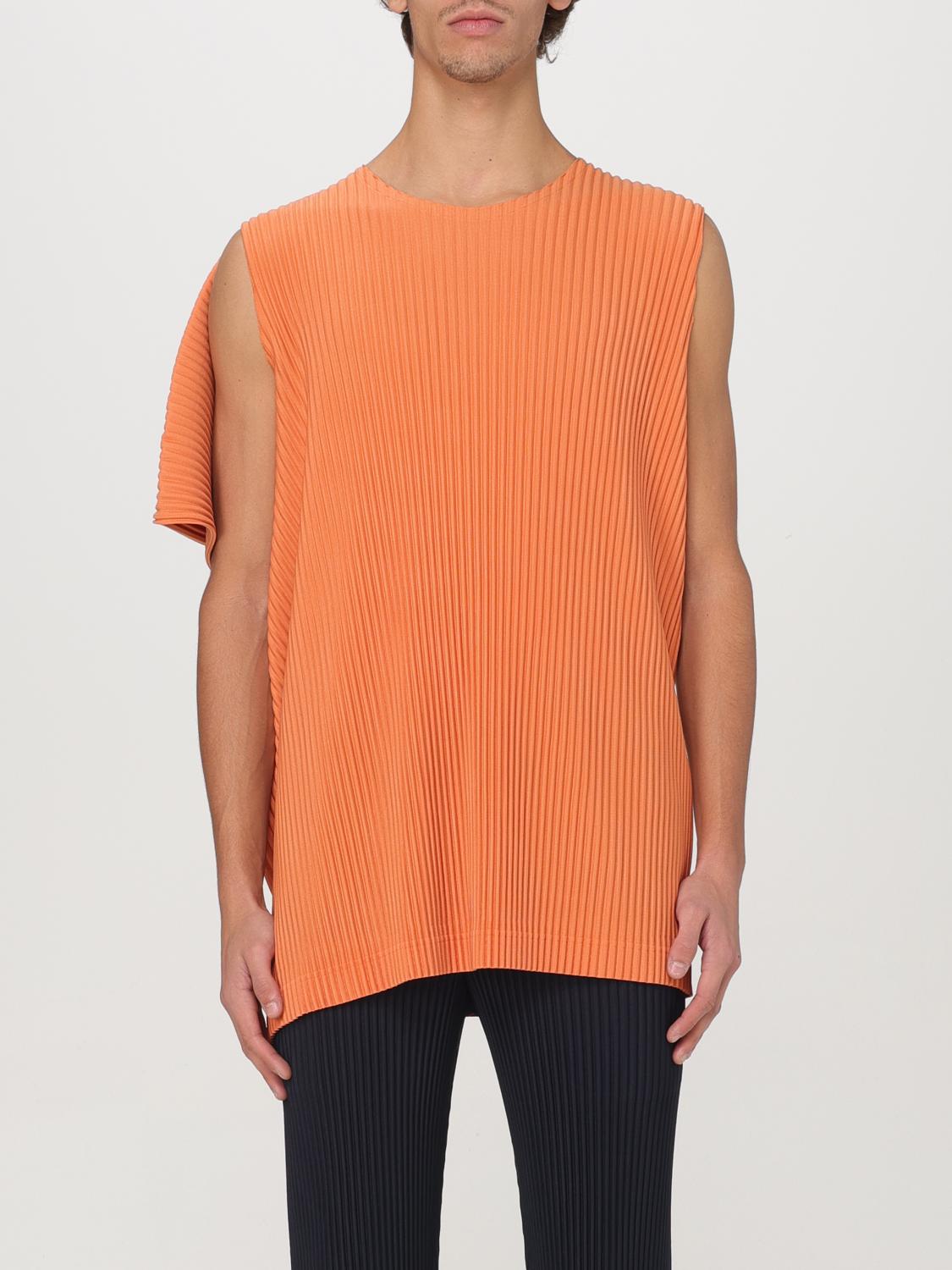 HOMME PLISSE' ISSEY MIYAKE タンクトップ: Tシャツ メンズ Homme Plisse' Issey Miyake, オレンジ - Img 1