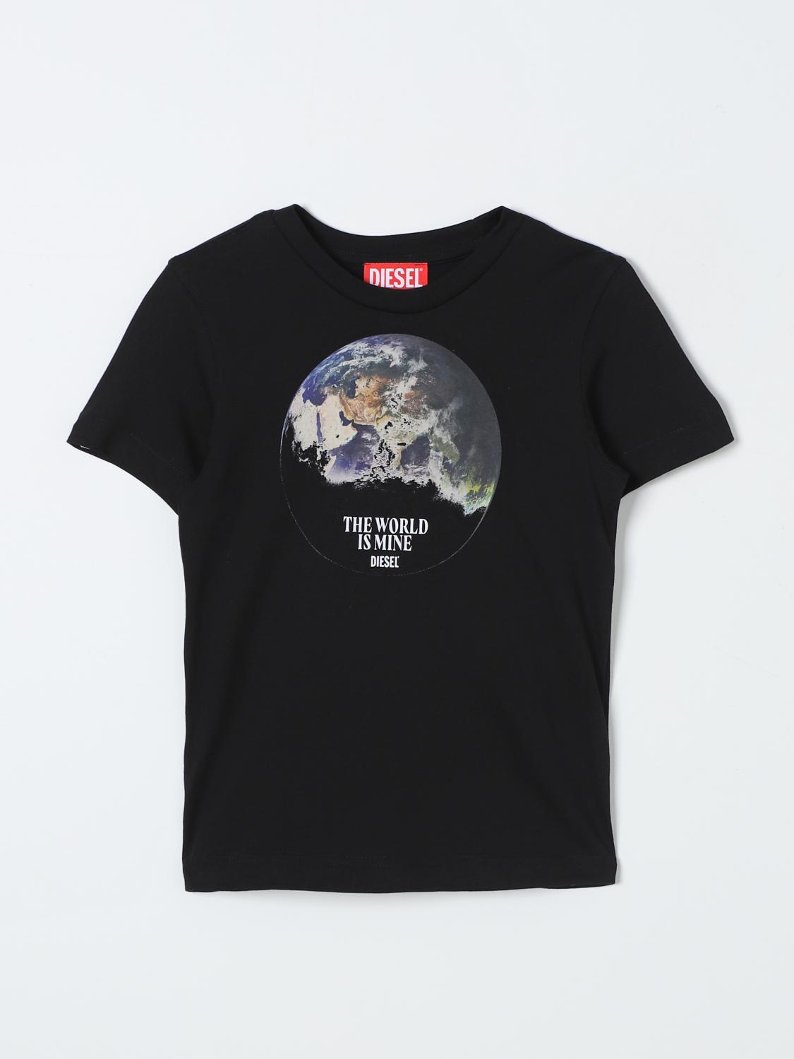 DIESEL T-SHIRT: T-shirt kids Diesel, Black - Img 1