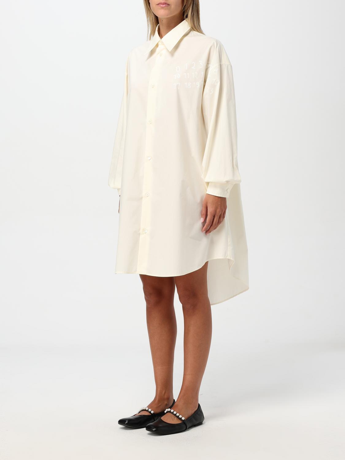 MM6 MAISON MARGIELA DRESS: Dress woman Mm6 Maison Margiela, Cream - Img 4