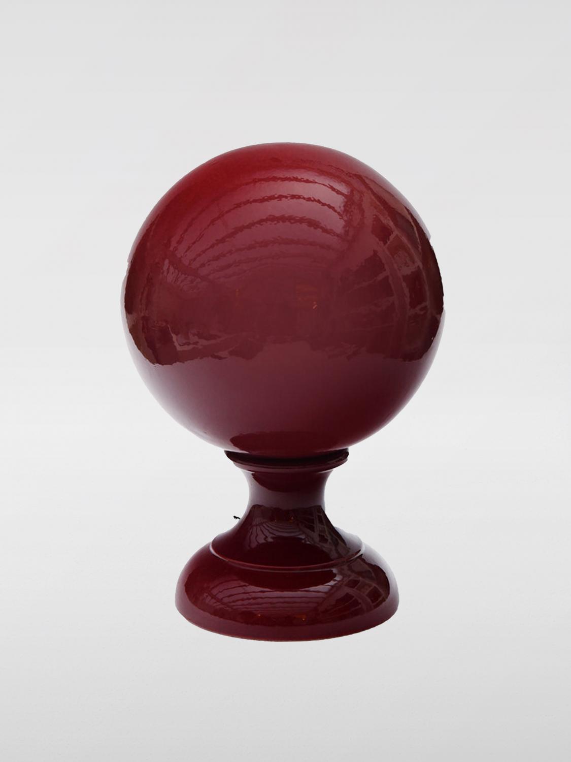 BARTES ACCESSORI DECORATIVI: Alzata Sfera Bartes in ceramica, Bordeaux - Img 1