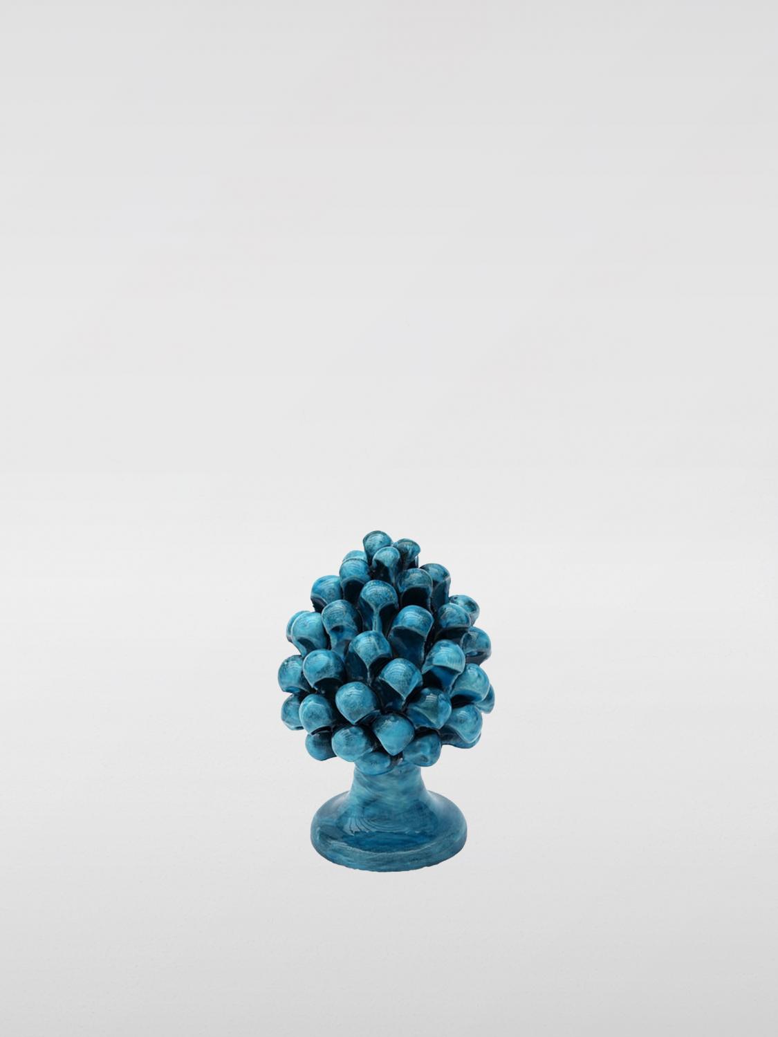 BARTES ACCESSORI DECORATIVI: Pigna Ingobbio Bartes in ceramica , Blue - Img 1