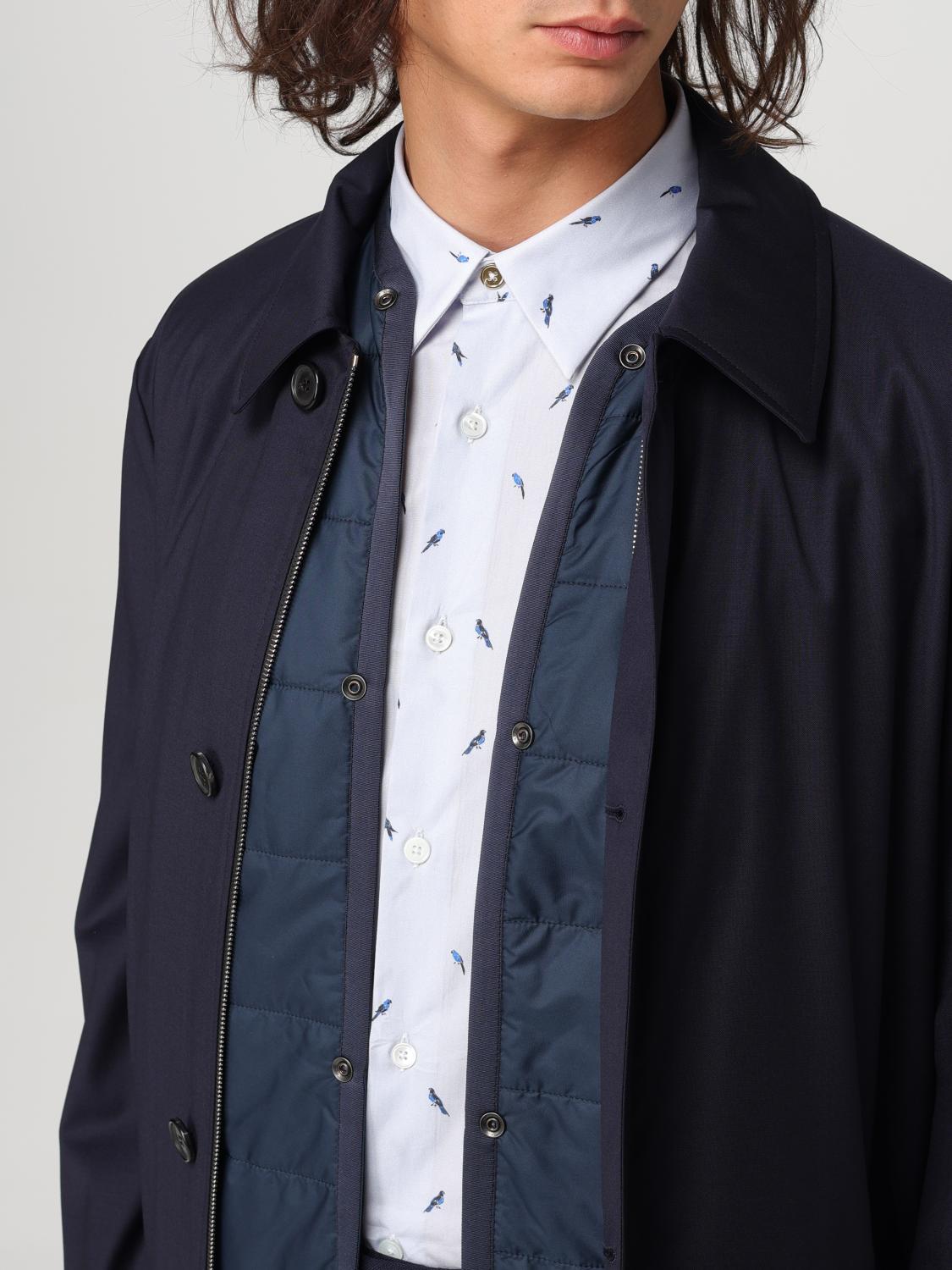 Paul Smith トレンチコート メンズ - ブルー | M1R626UL00041 | GIGLIO.COM