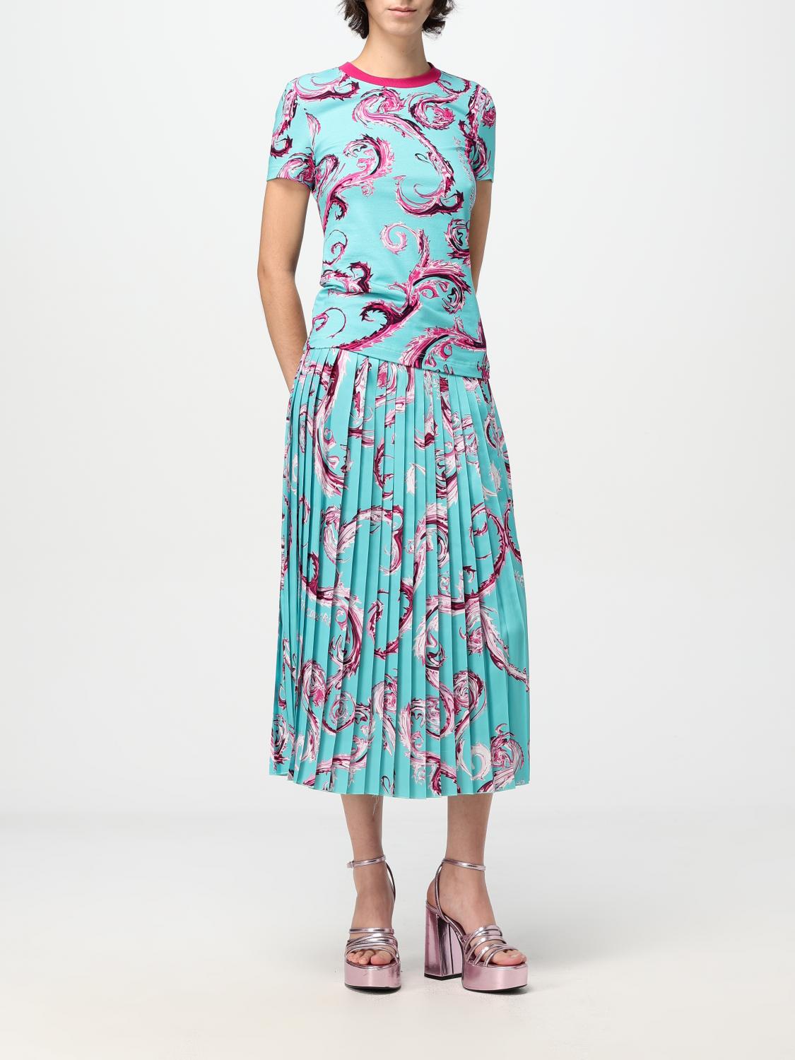 VERSACE JEANS COUTURE FALDA: Falda mujer Versace Jeans Couture, Azul Oscuro - Img 2