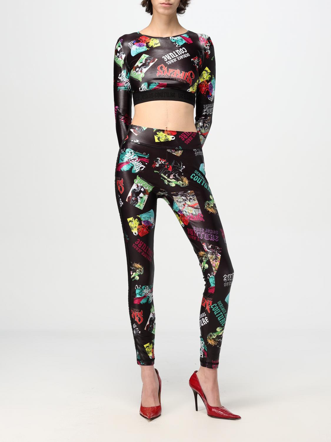 VERSACE JEANS COUTURE PANTS: Pants woman Versace Jeans Couture, Black - Img 2