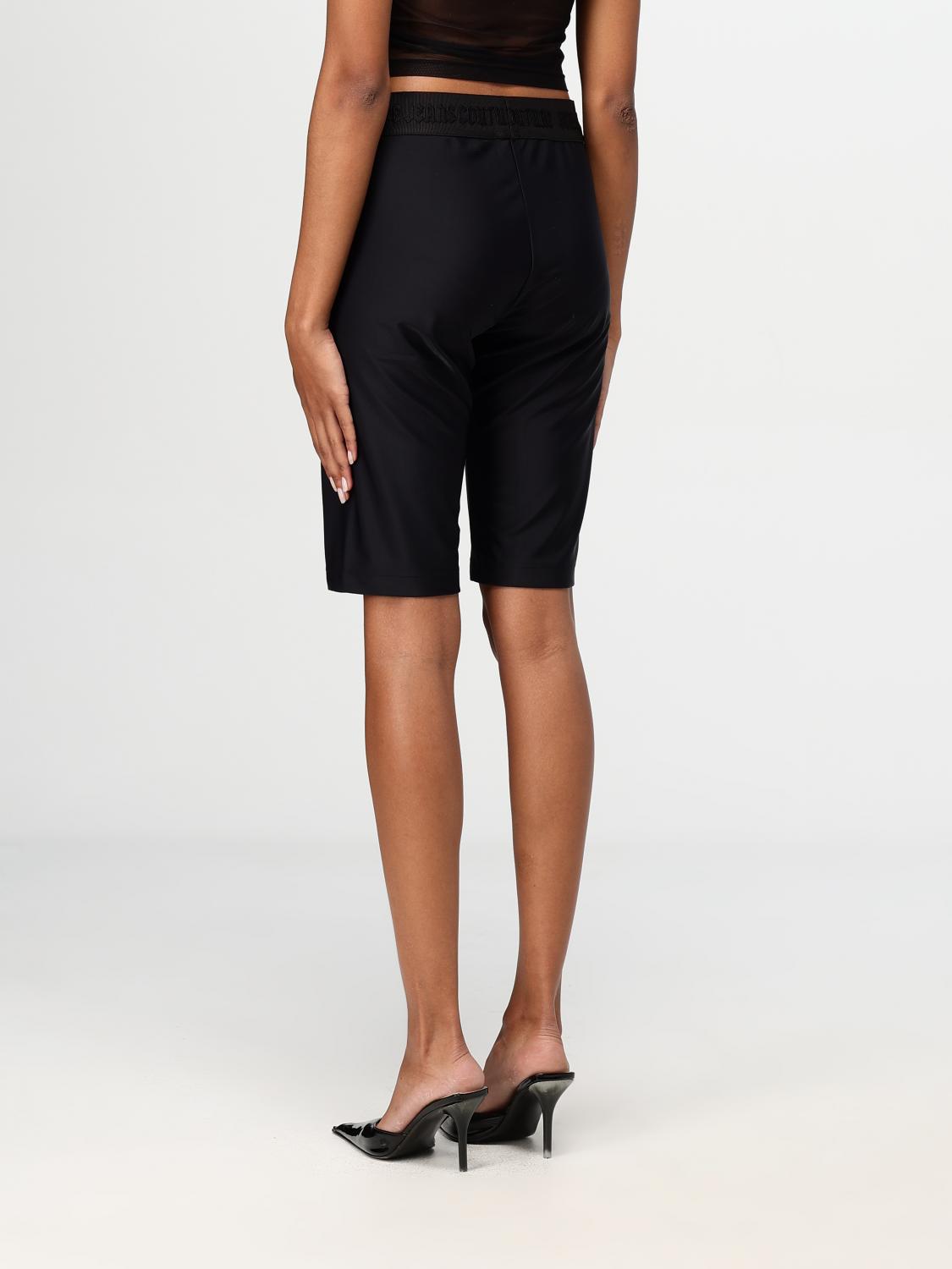 VERSACE JEANS COUTURE SHORTS: Hose damen Versace Jeans Couture, Schwarz - Img 2