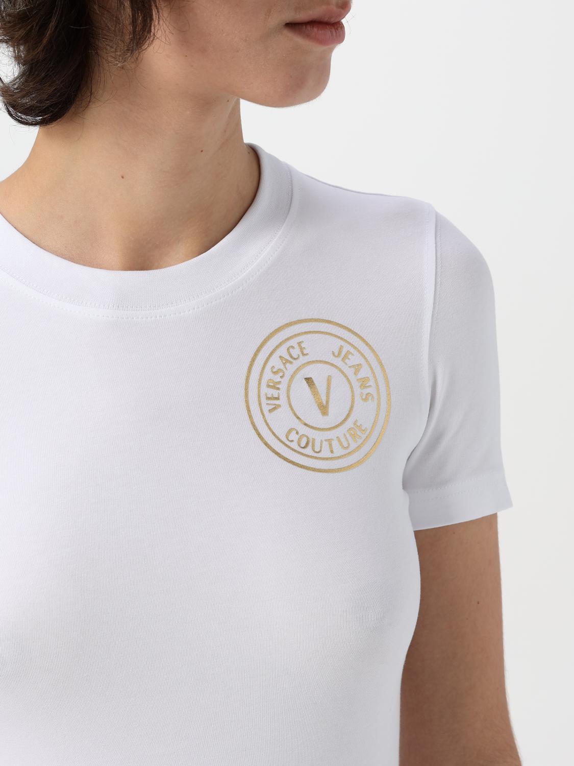 VERSACE JEANS COUTURE CAMISETA: Camiseta mujer Versace Jeans Couture, Blanco - Img 3