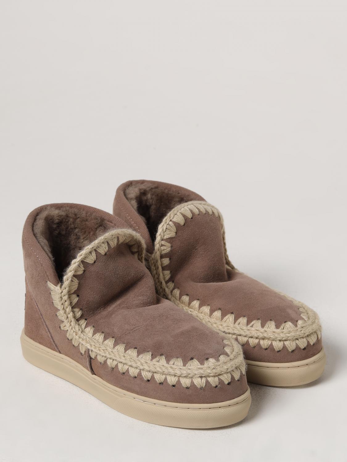 MOU STIVALI: Sneakers Eskimo Mou in camoscio, Beige - Img 2