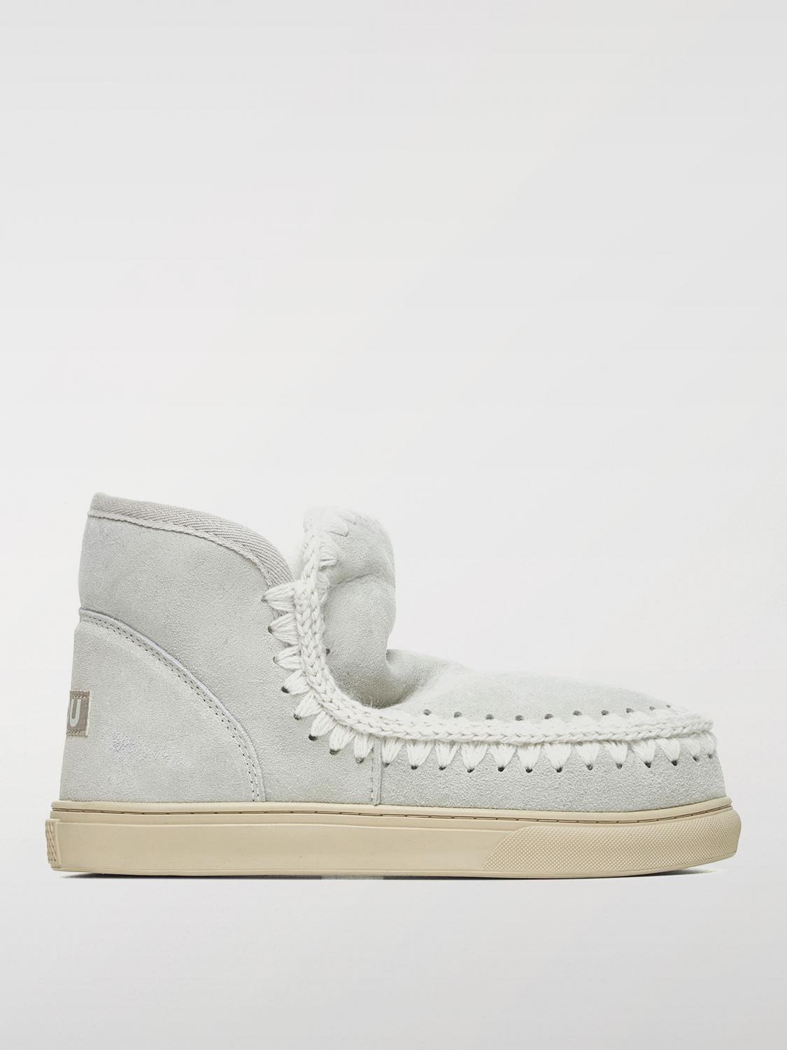 MOU FLAT ANKLE BOOTS: Sneakers woman Mou, Ice - Img 1