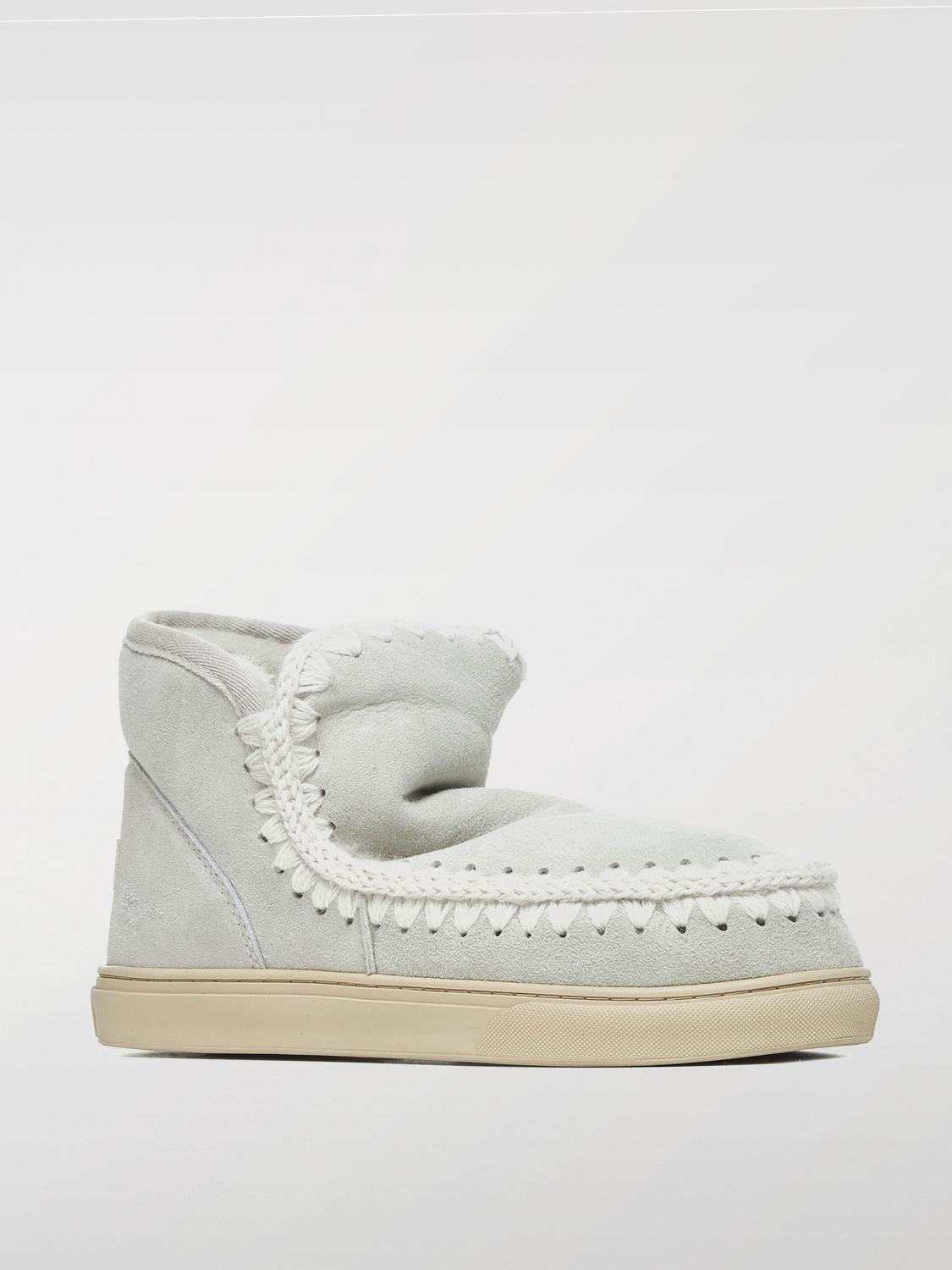 MOU FLAT ANKLE BOOTS: Sneakers woman Mou, Ice - Img 2