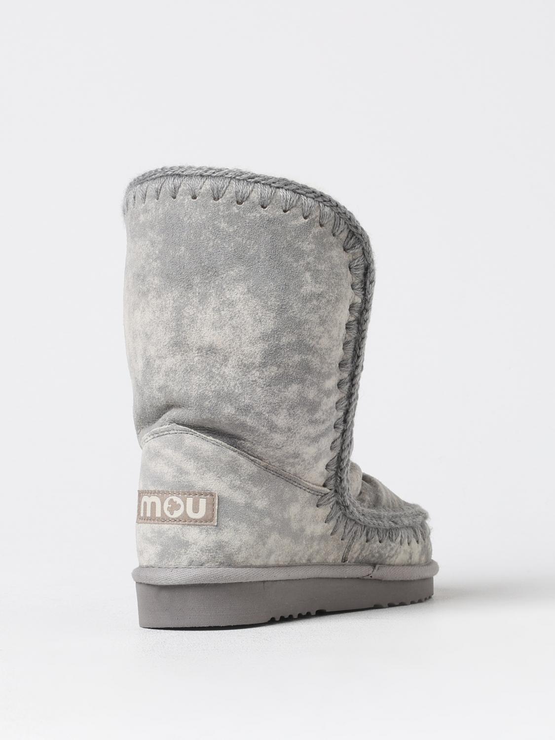 MOU BOTAS: Botines planos mujer Mou, Azul Oscuro - Img 3