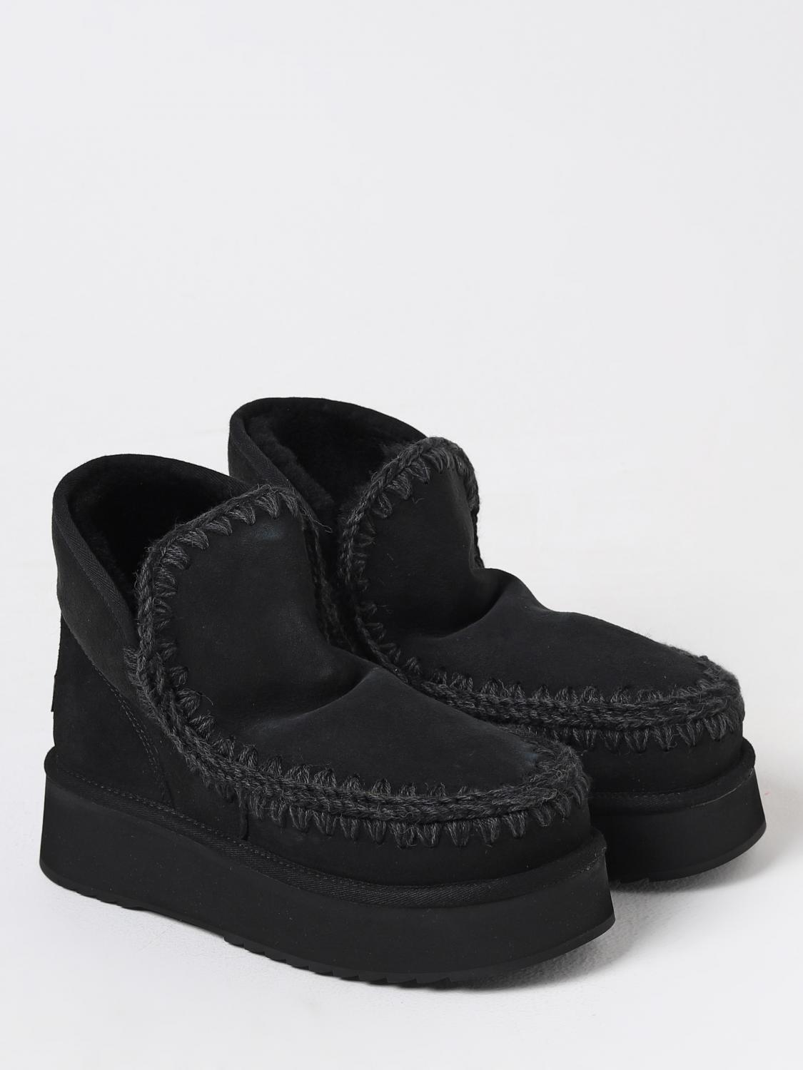 MOU FLACHE STIEFELETTEN: Flache stiefeletten damen Mou, Schwarz - Img 2