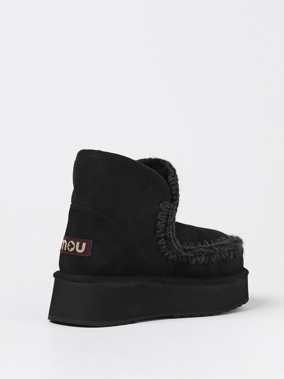 MOU FLACHE STIEFELETTEN: Flache stiefeletten damen Mou, Schwarz - Img 3