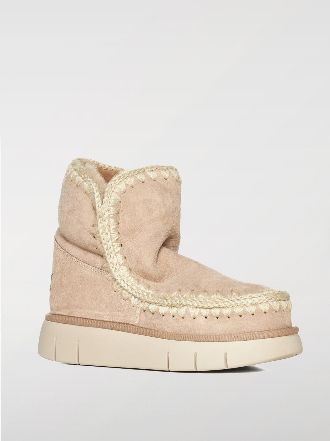 MOU САПОГИ: Полусапоги Женское Mou, Бежевый - Img 2
