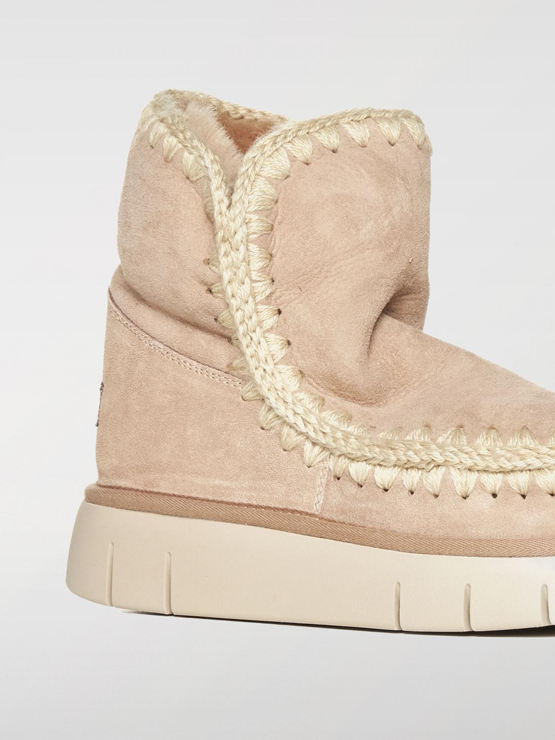 MOU САПОГИ: Полусапоги Женское Mou, Бежевый - Img 4