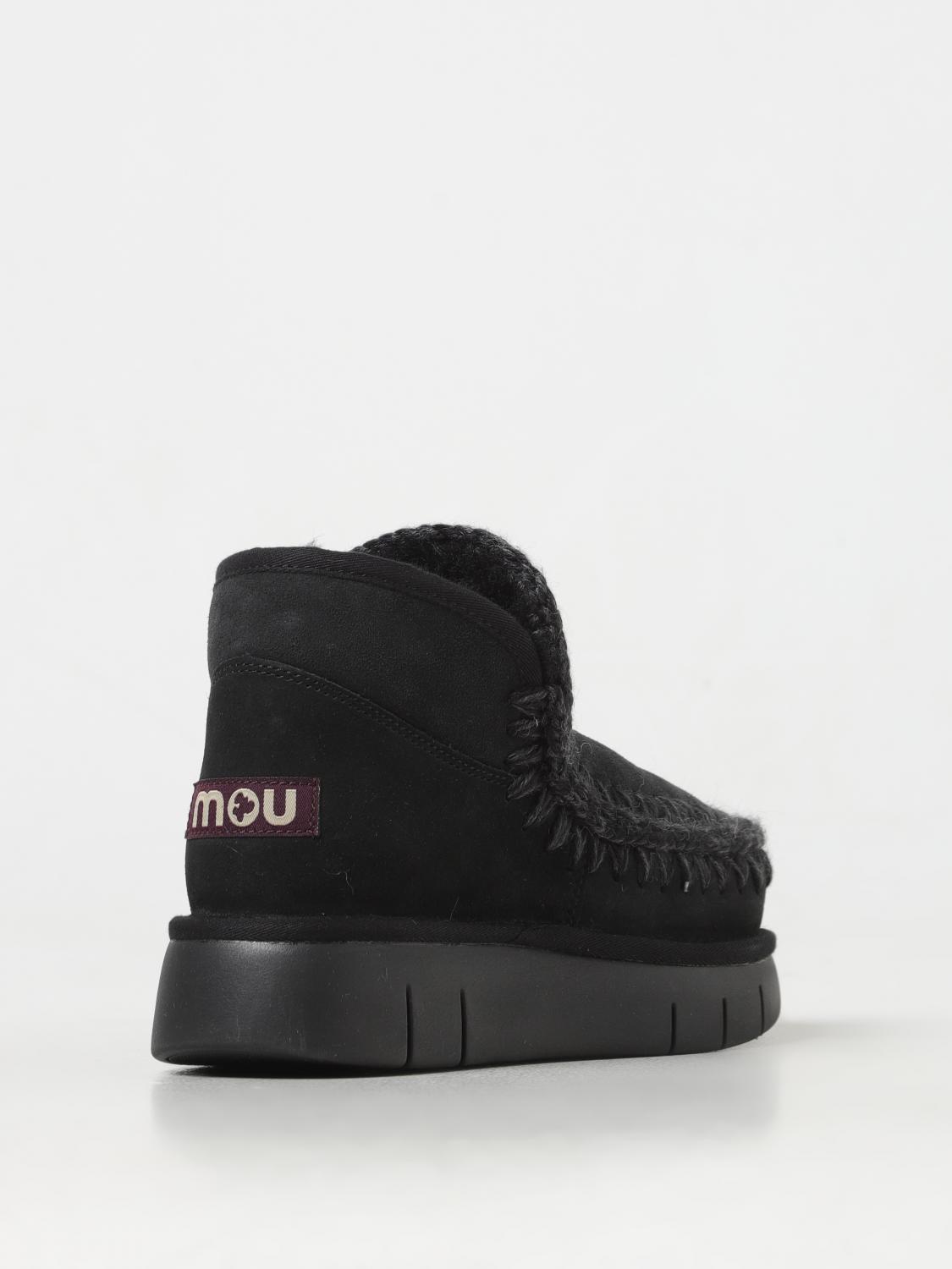 MOU FLAT ANKLE BOOTS: Sneakers woman Mou, Black - Img 3