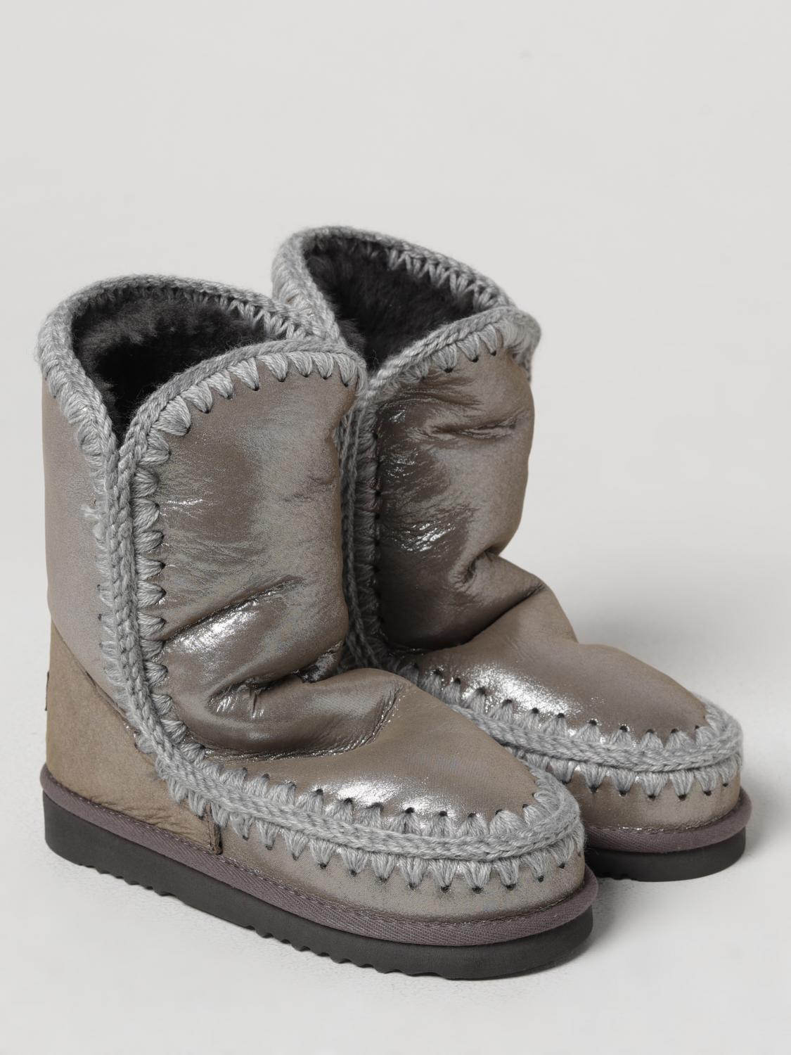 MOU FLAT ANKLE BOOTS: Flat ankle boots woman Mou, Grey - Img 2